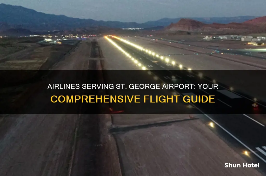 what airlines fly into st george airport