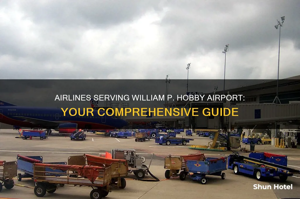 what airlines fly into william p hobby airport