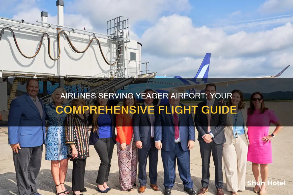 what airlines fly into yeager airport