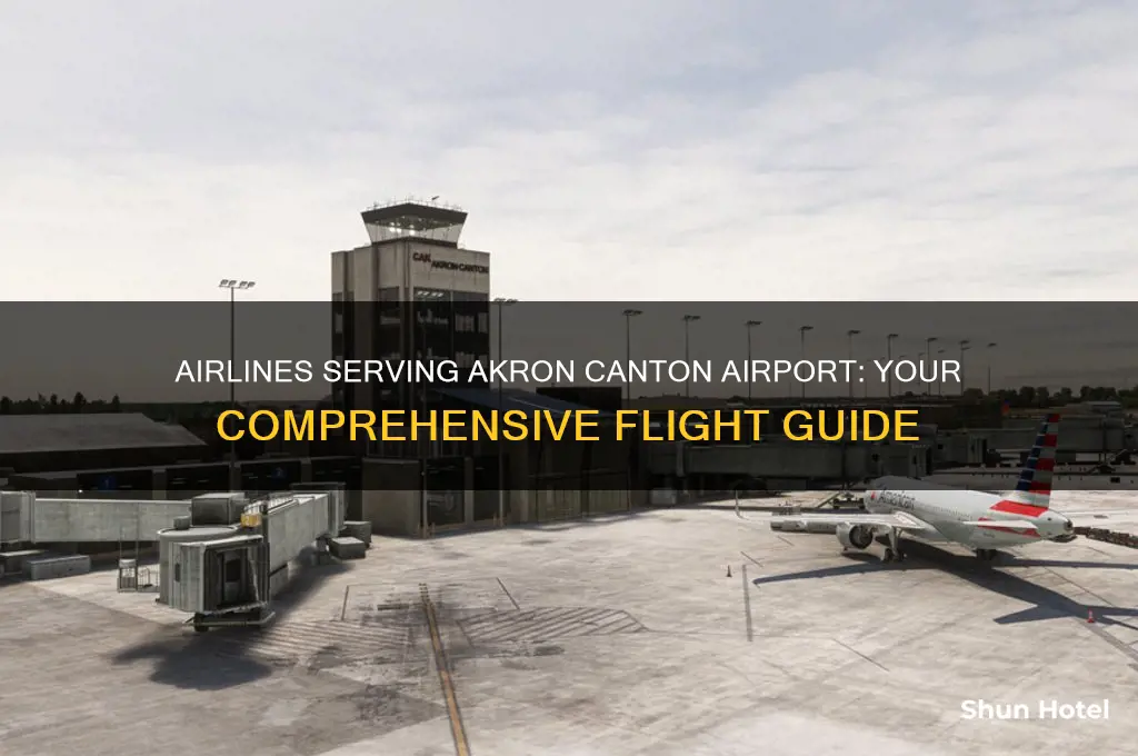 what airlines fly out of akron canton airport