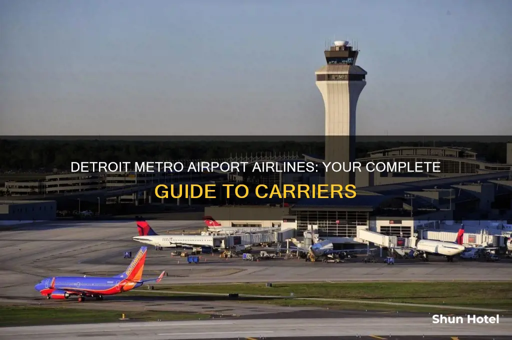 what airlines fly out of detroit metro airport
