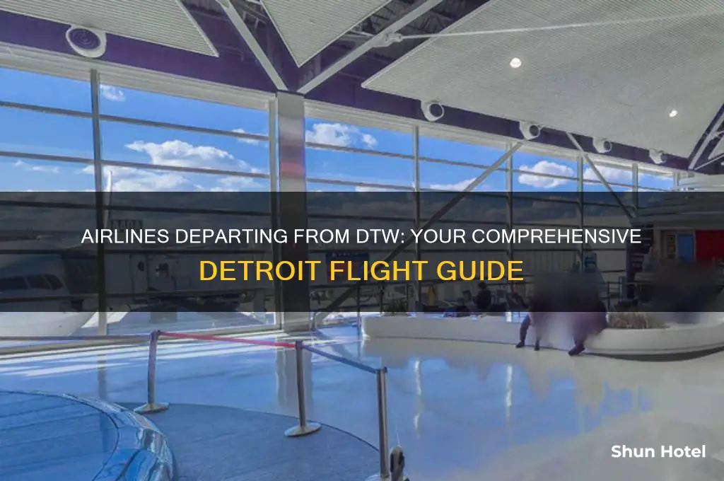 what airlines fly out of dtw airport