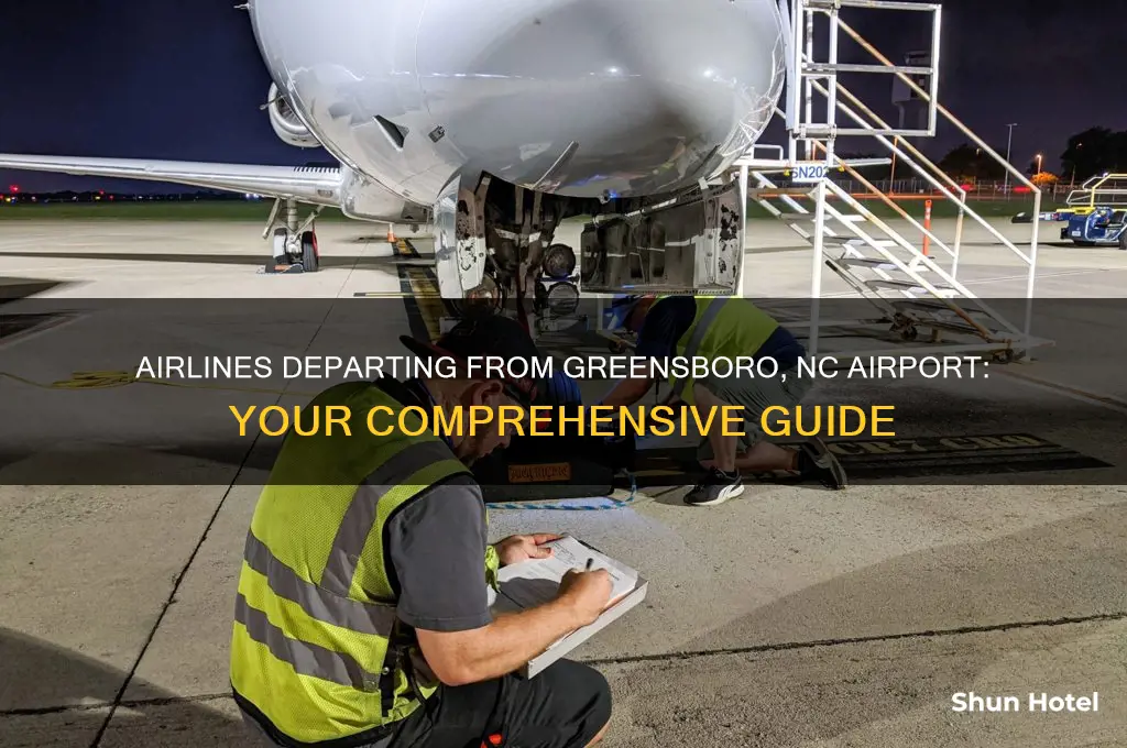 what airlines fly out of greemsbor nc airport