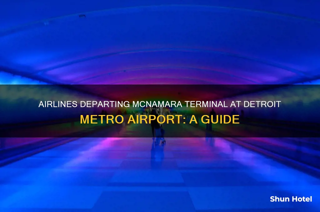 what airlines fly out of mcnamara terminal detroit metro airport
