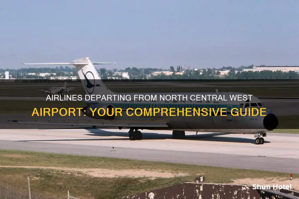 what airlines fly out of north central west airport