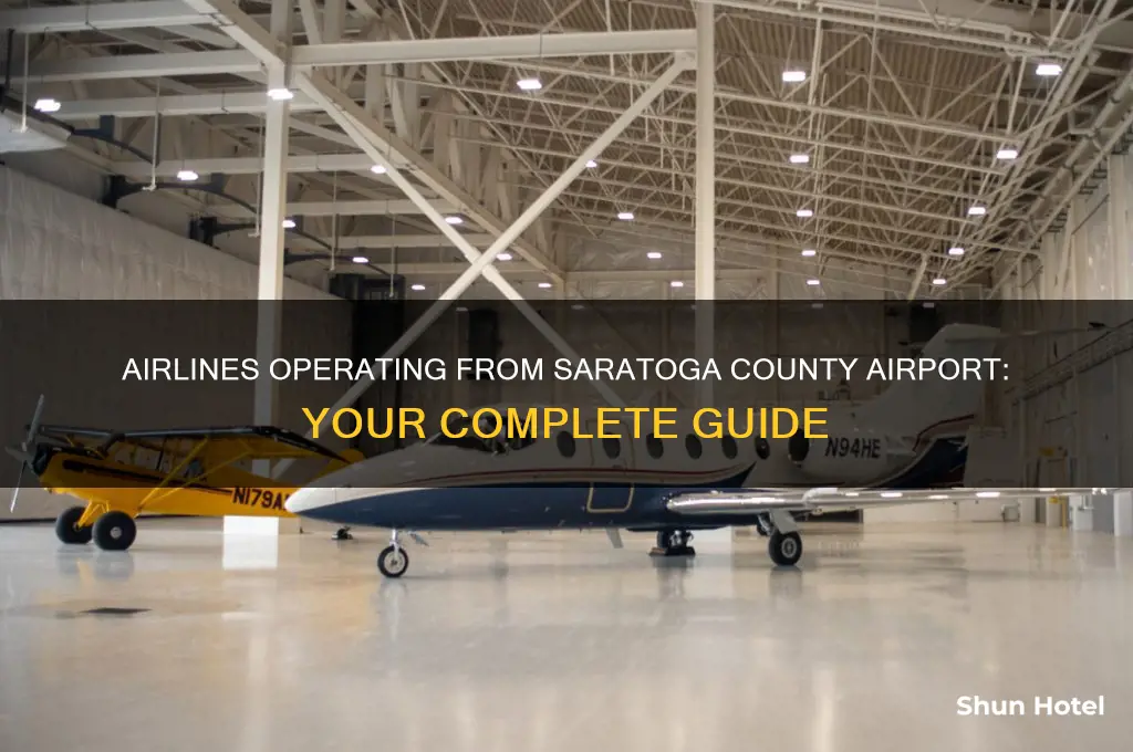 what airlines fly out of saratoga county airport