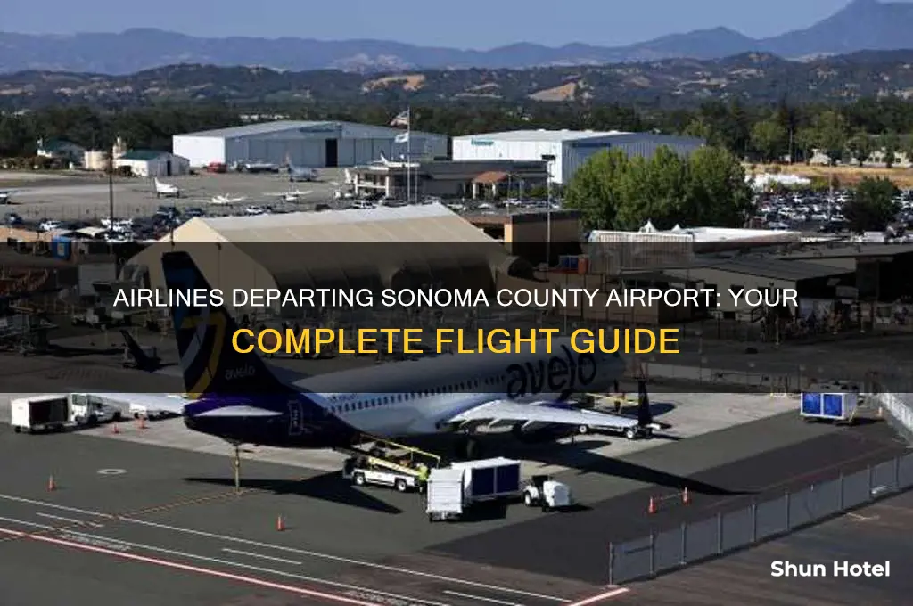 what airlines fly out of sonoma county airport