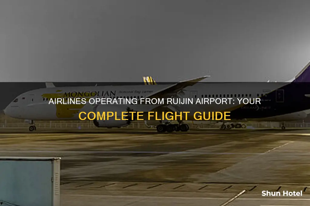 what airlines fly out of the ruijin airport
