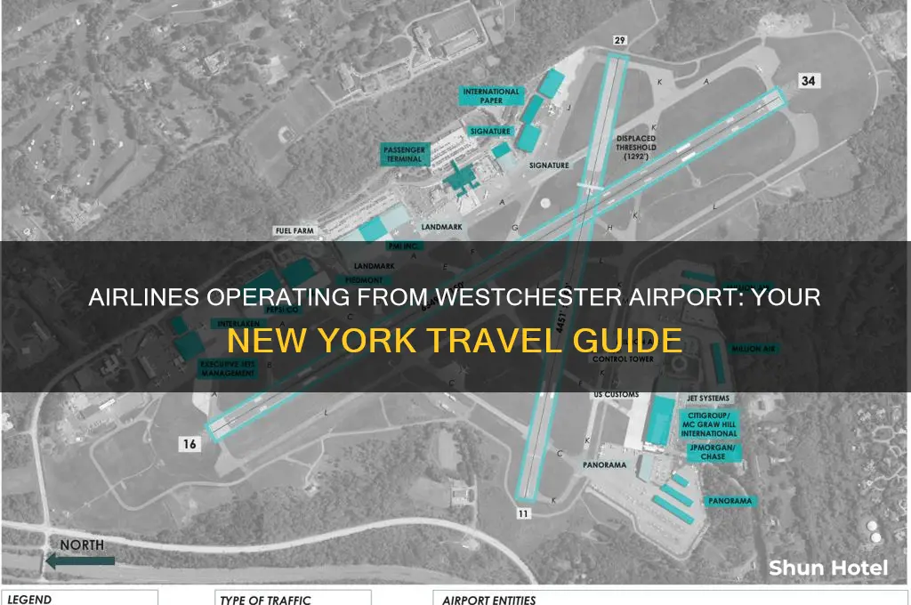 what airlines fly out of westchester airport in new york