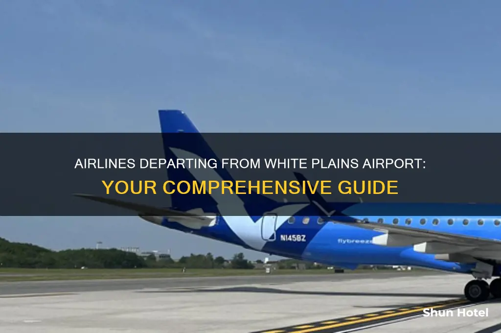 what airlines fly out of white plains airport