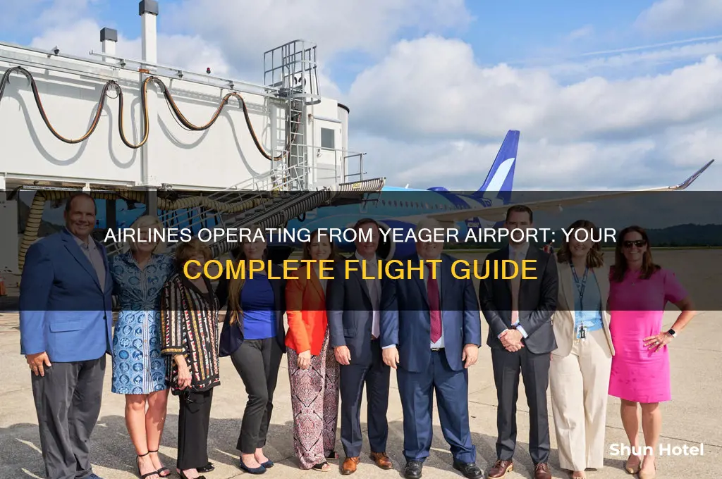 what airlines fly out of yeager airport