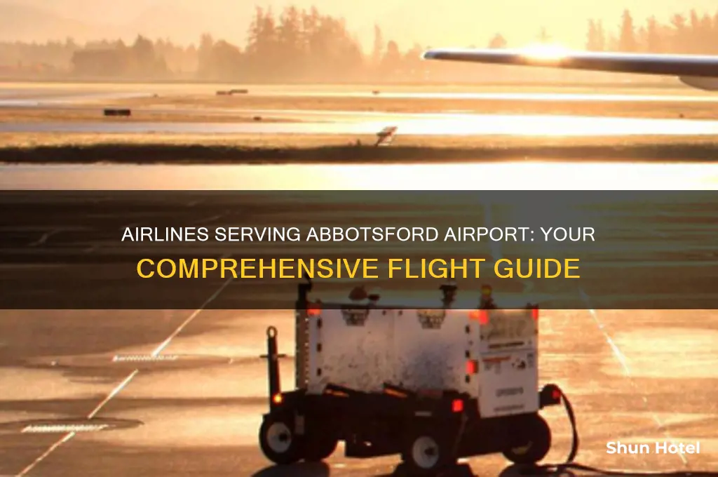 what airlines fly to abbotsford airport