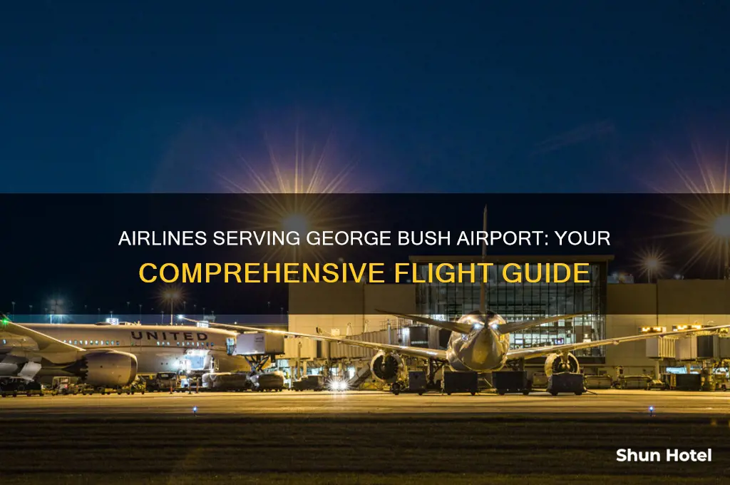 what airlines fly to george bush airport