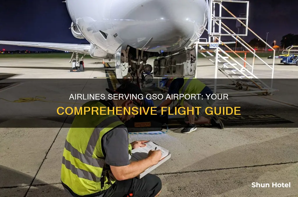 what airlines fly to gso airport
