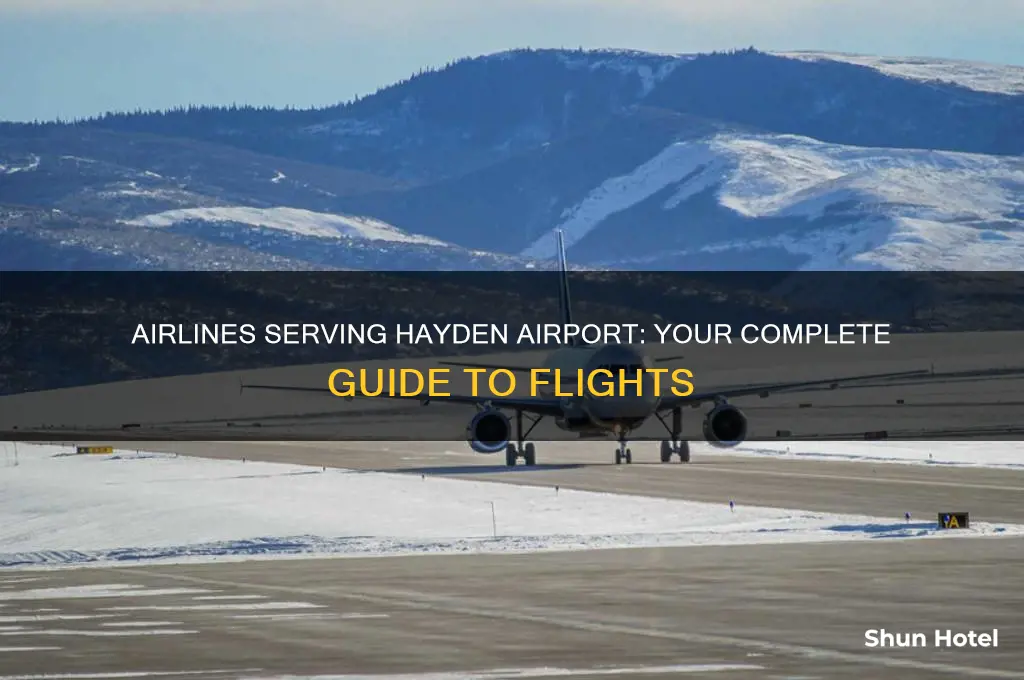 what airlines fly to hayden airport