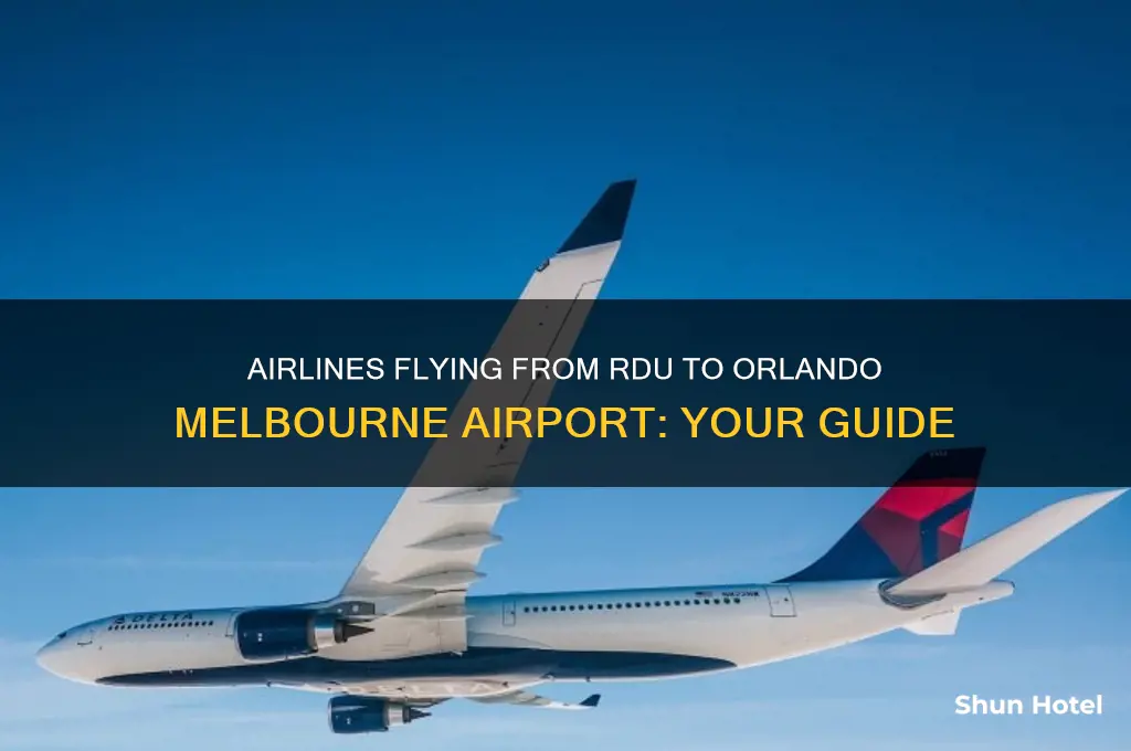 what airlines fly to orlando melbourne airport from rdu