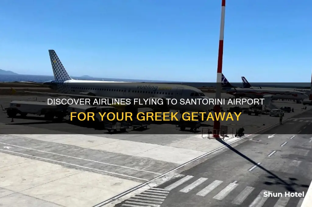 what airlines fly to santorini airport