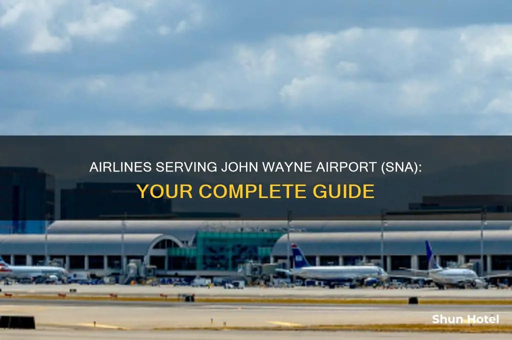 what airlines fly to sna airport
