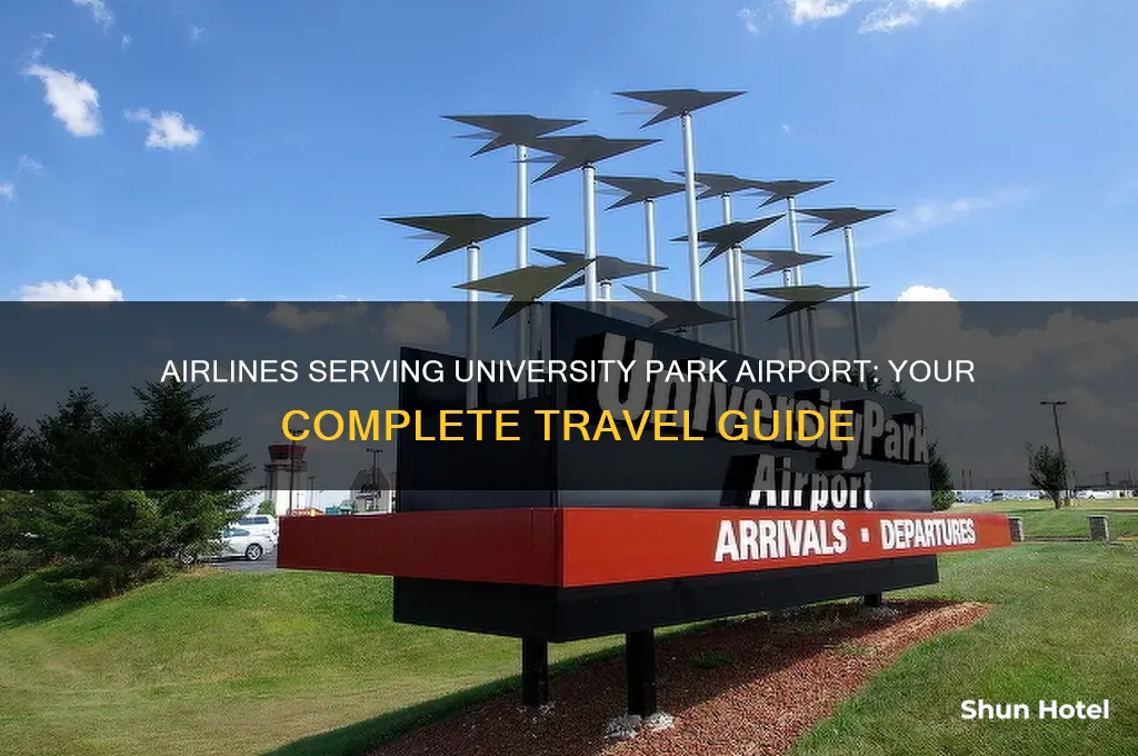 what airlines fly to university park airport