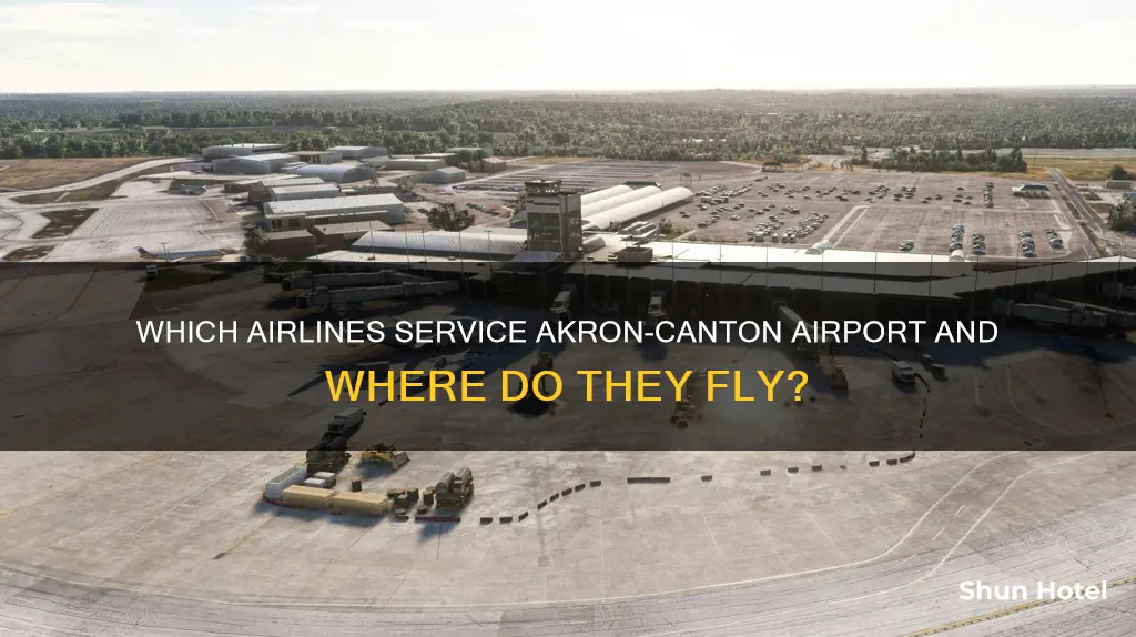 what airlines service akron canton airport