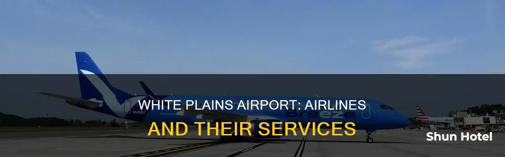 what airlines service white plains airport