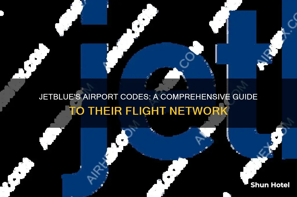 what airport codes does jet blue fly