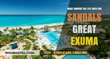 Fly into Exuma International Airport for Sandals Great Exuma Resort