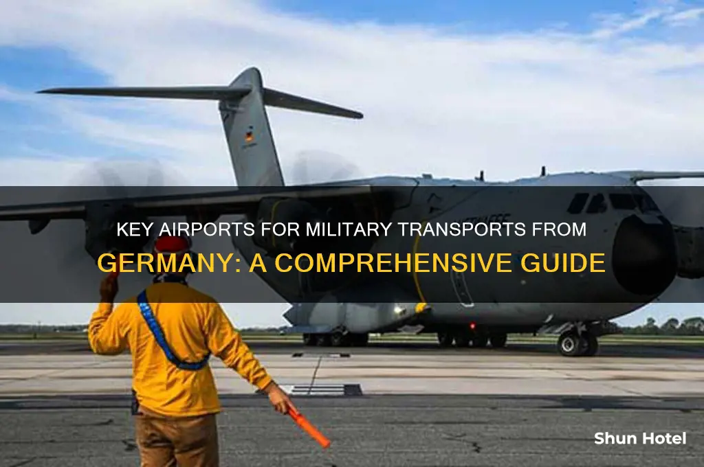 what airport do military transports from germany fly into