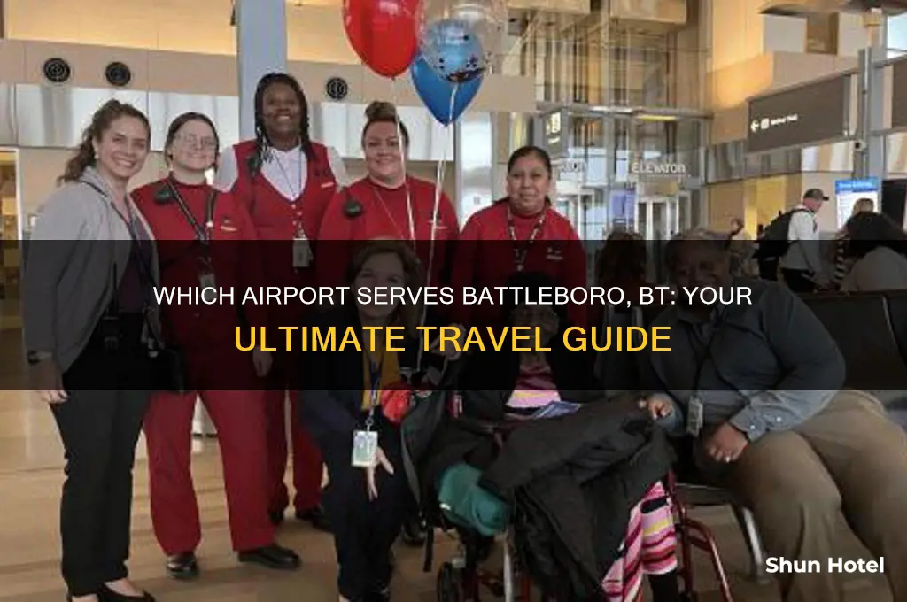 what airport do people use to get to battleboro bt