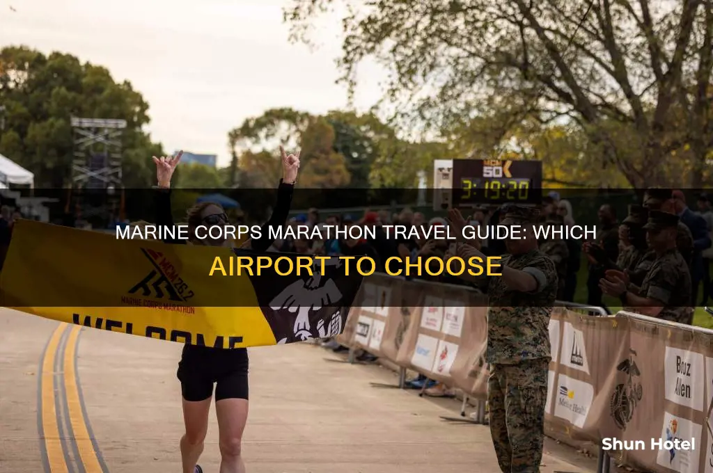 what airport do you fly in for marine corps marathon