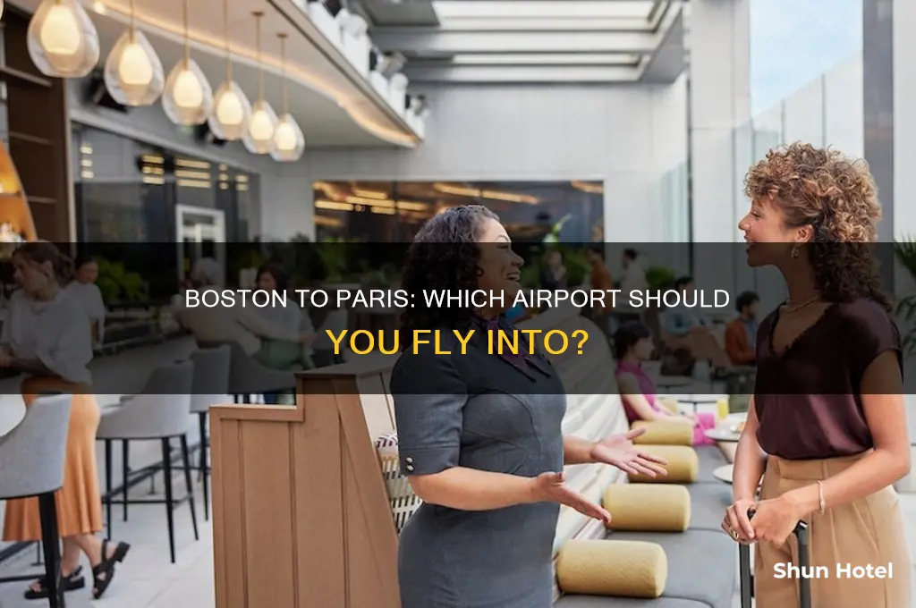 what airport do you fly into paris from boston