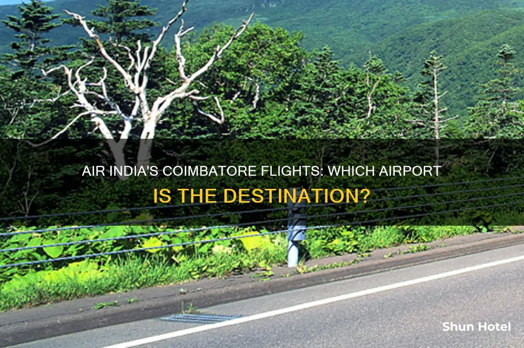 what airport does air india fly into from coimbatore