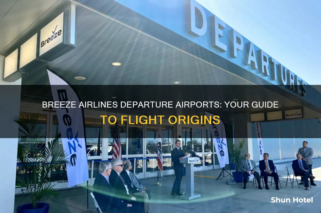 what airport does breeze airlines fly out of