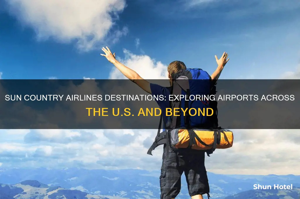 what airport does does sun country airlines fly to