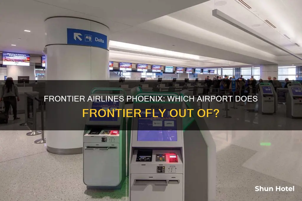what airport does frontier fly out of in phoenix