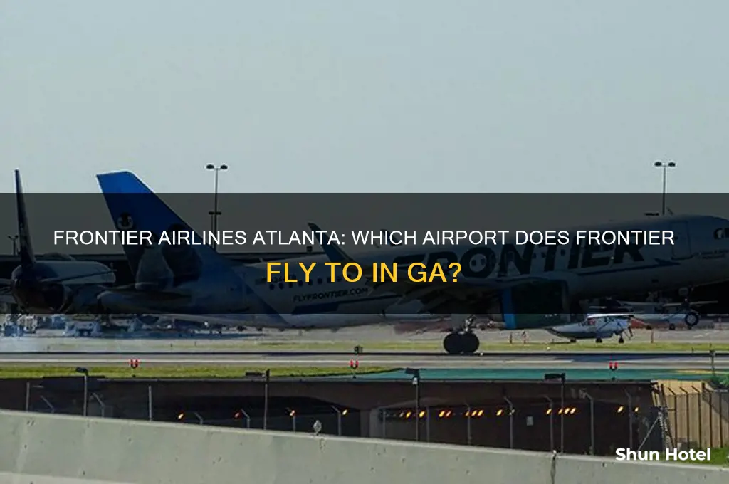 what airport does frontier fly to in atlanta ga