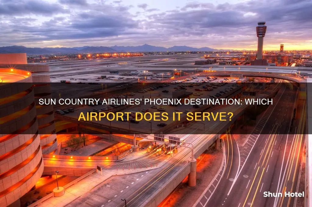 what airport does sun country fly into in phoenix