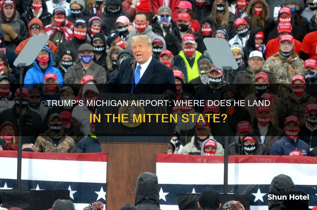 what airport does trump fly to in michigan