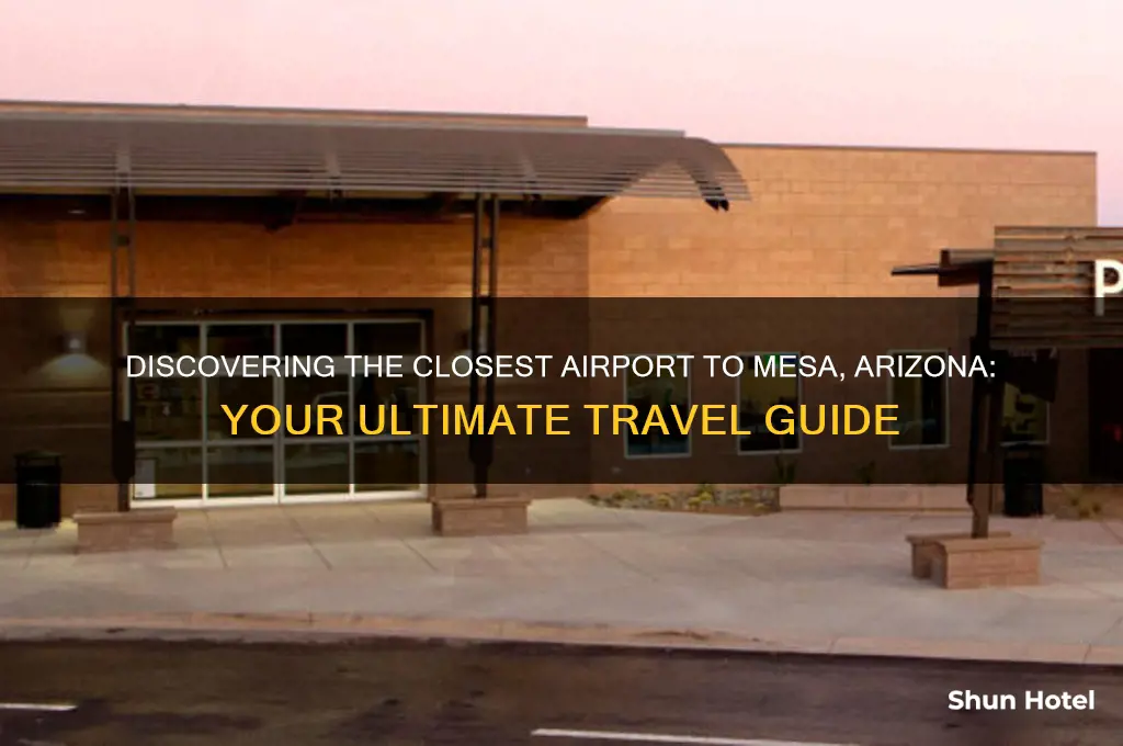 what airport flies into mesa arizona