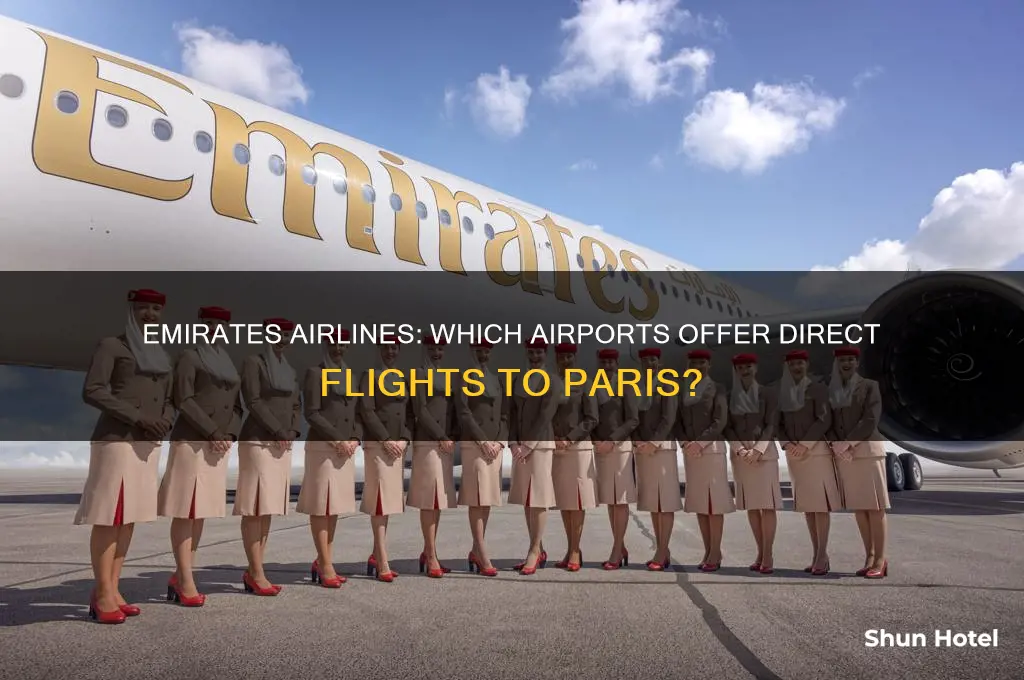 what airport flies to paris with emirates airlines