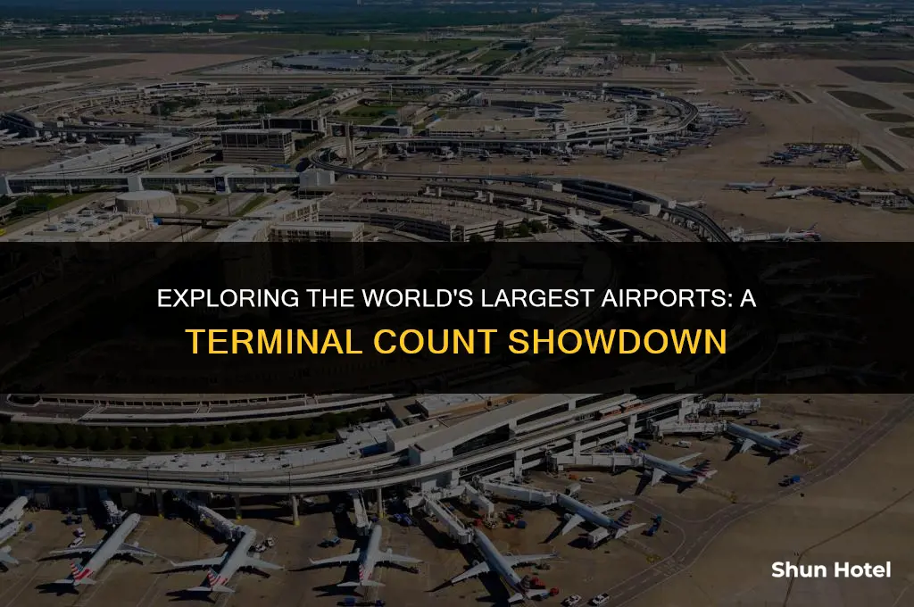 what airport has the most terminals
