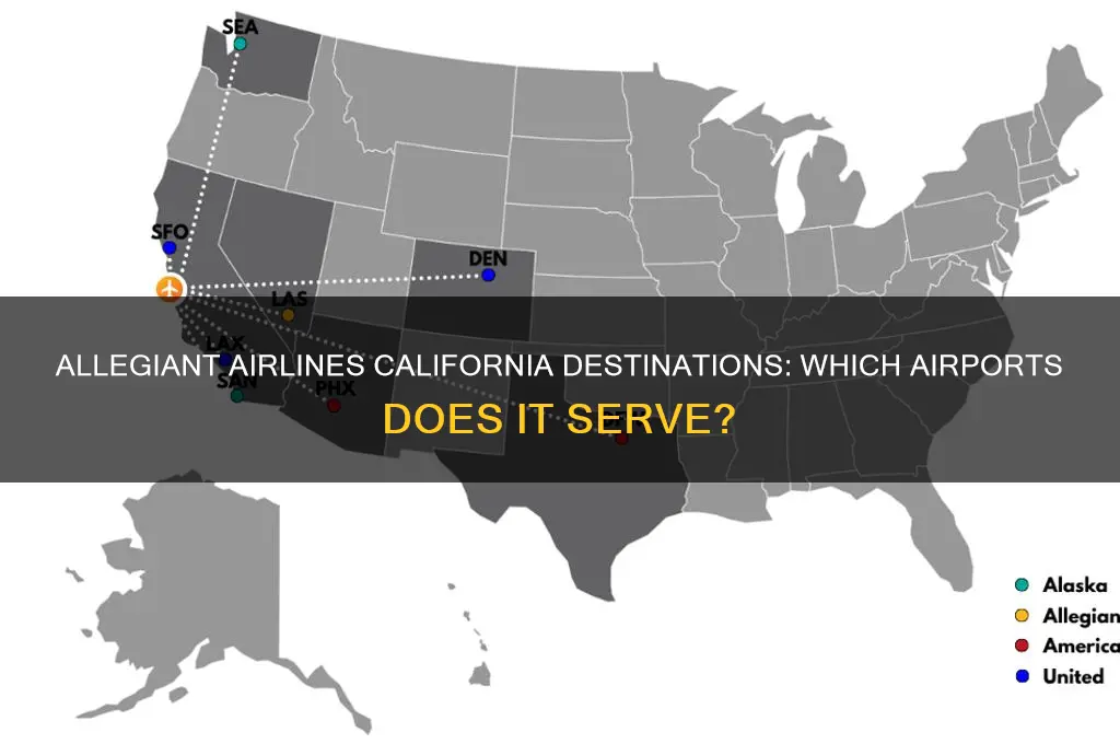 what airport in california does allegiant airlines fly into