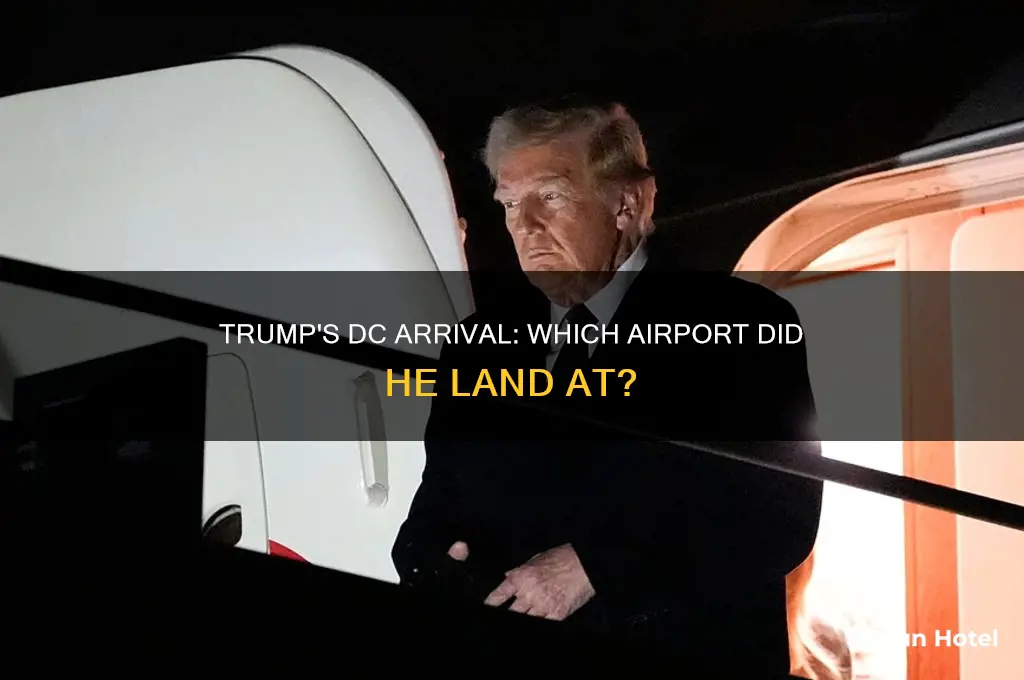 what airport in dc did trump fly into