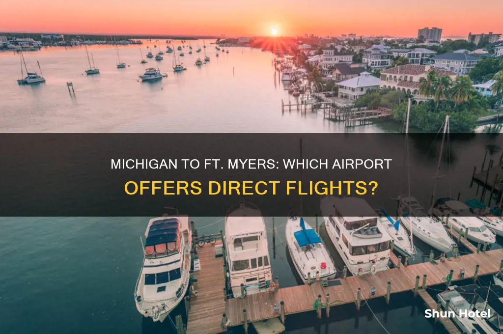 what airport in michigan flies to ft meyers florida