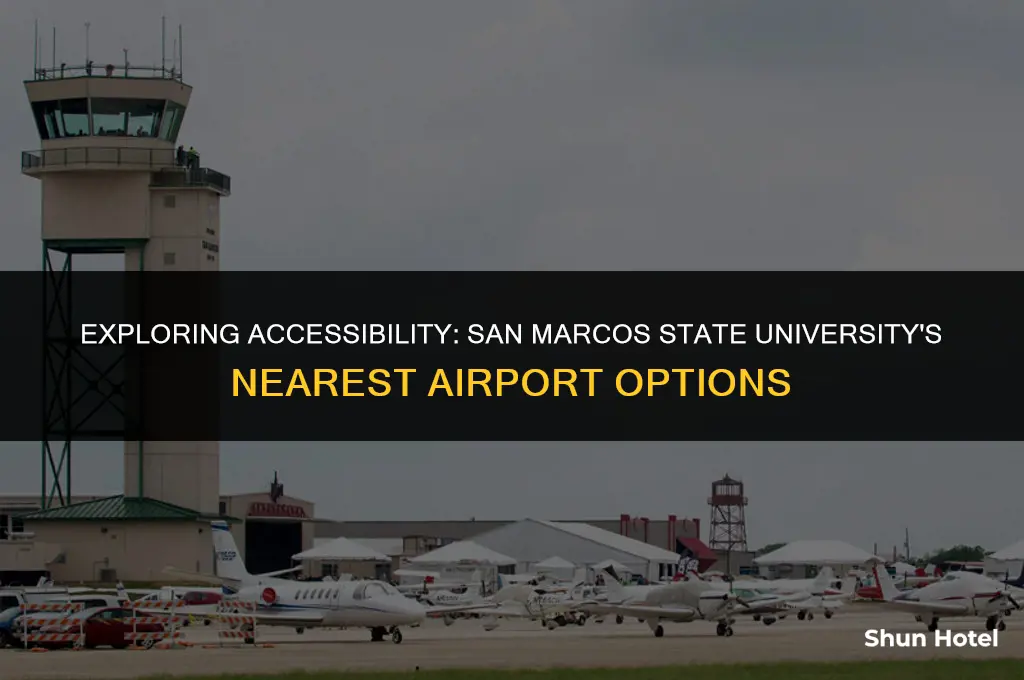 what airport is ca state university san marcos closest to