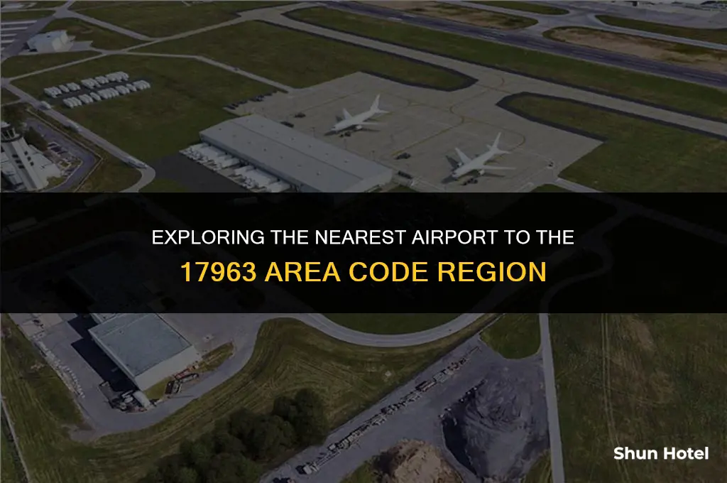 what airport is closest to 17963 area code