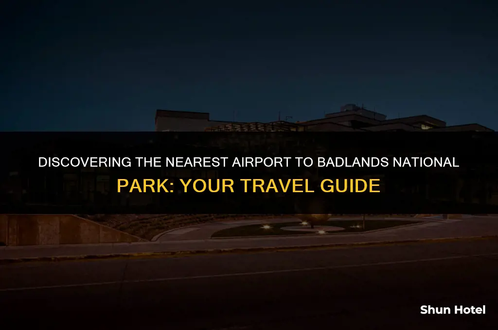 what airport is closest to badlands national park