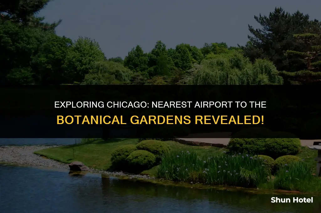 what airport is closest to chicago botanical garens