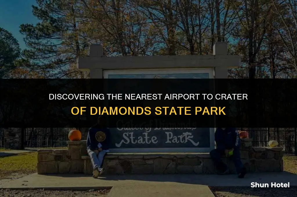 what airport is closest to crater of iamonds state park