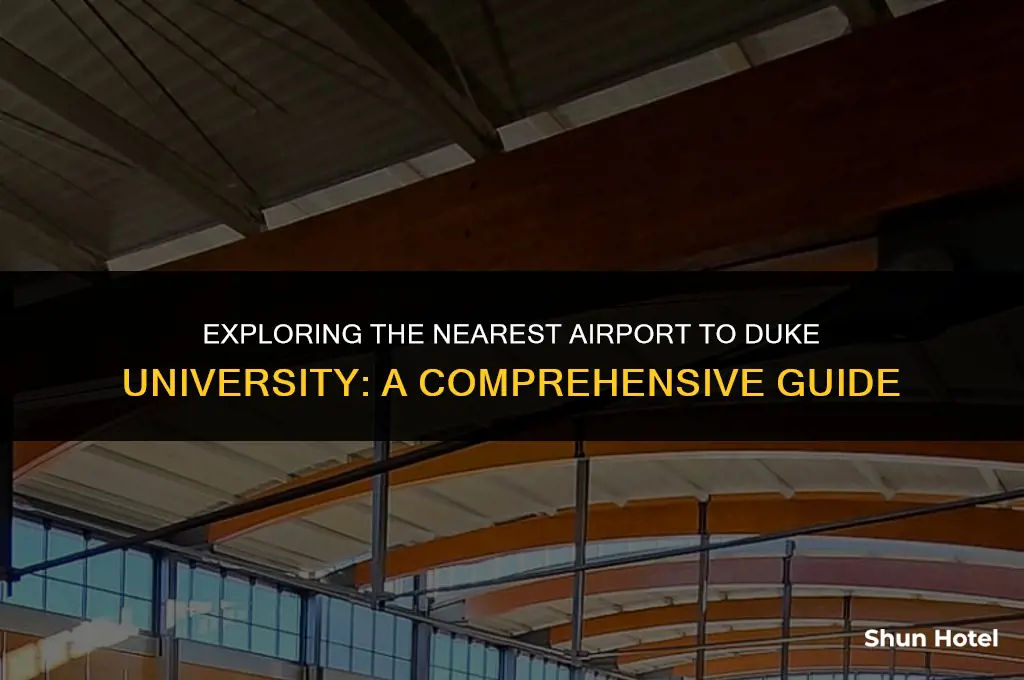 what airport is closest to duke university